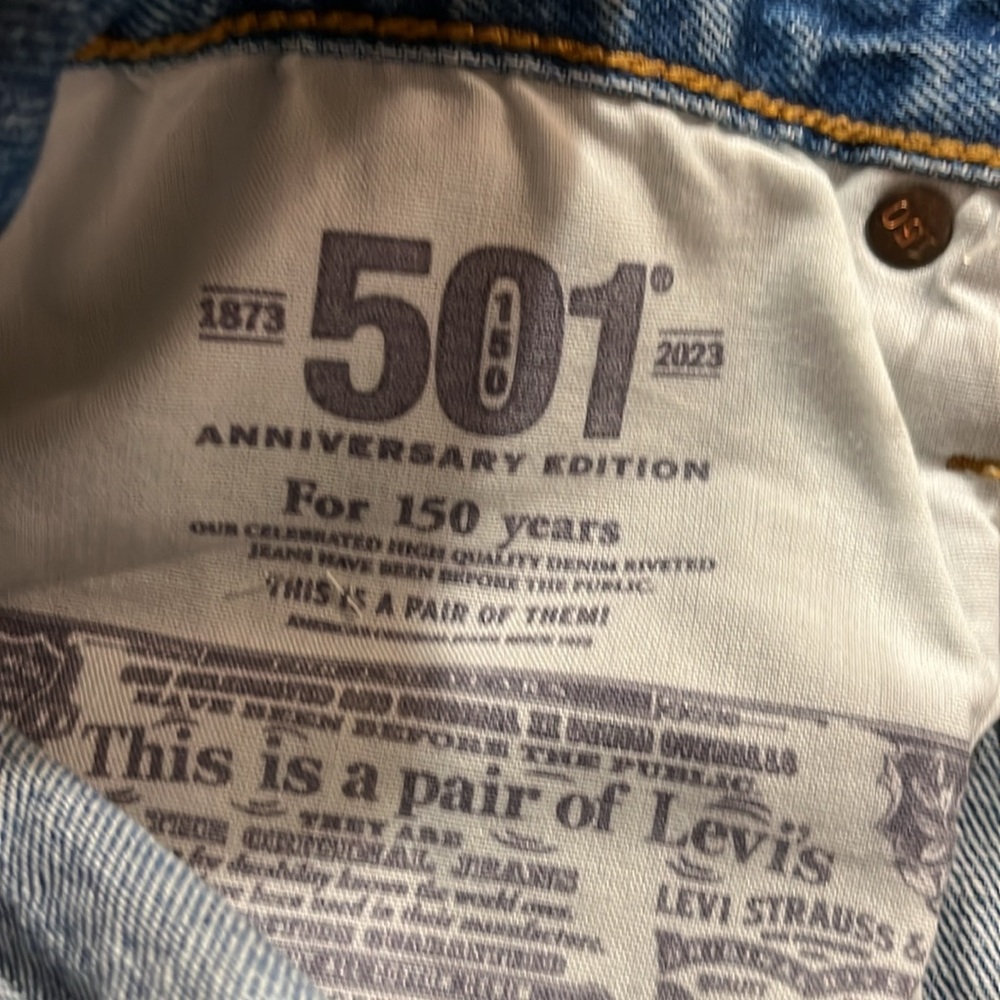 Levi’s 501 Pieced Patchwork Cutoff Denim Shorts S… - image 8